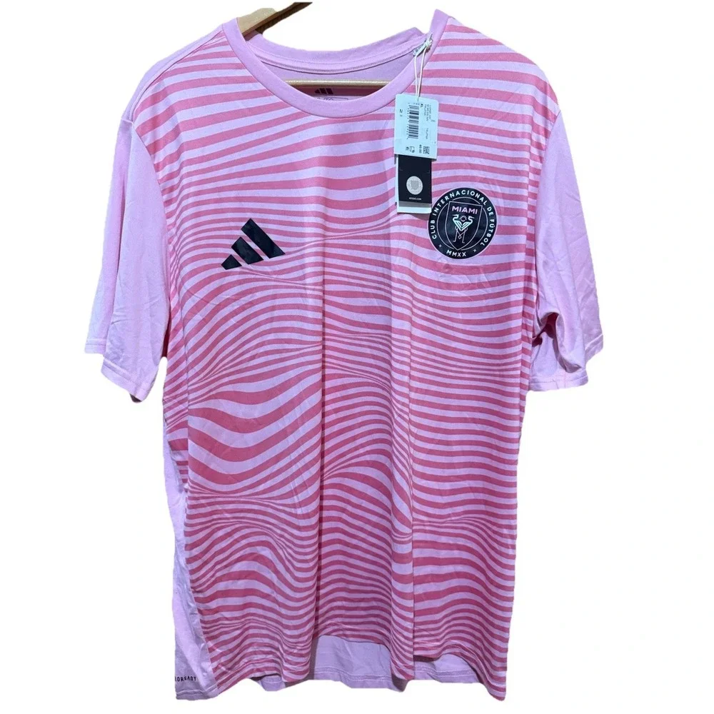 Adidas‎ Lionel Messi Inter Miami CF Perf Shirt Men's XL Pink JJ2590 New $60 NWT